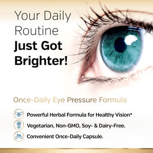 Premium Eye Pressure Support Supplement - 30 Count - Sunergetic